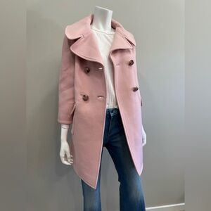 KATE SPADE 3/4 Sleeve Elegant Pink Double Breasted Women's Coat NWT’s